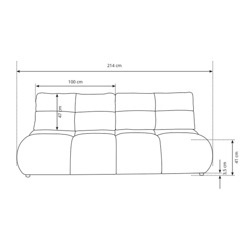 Sofa 3-osobowa z funkcją spania 142x200 w stylu miękkiego minimalizmu – z pojemnikiem, automat DL | Milorya