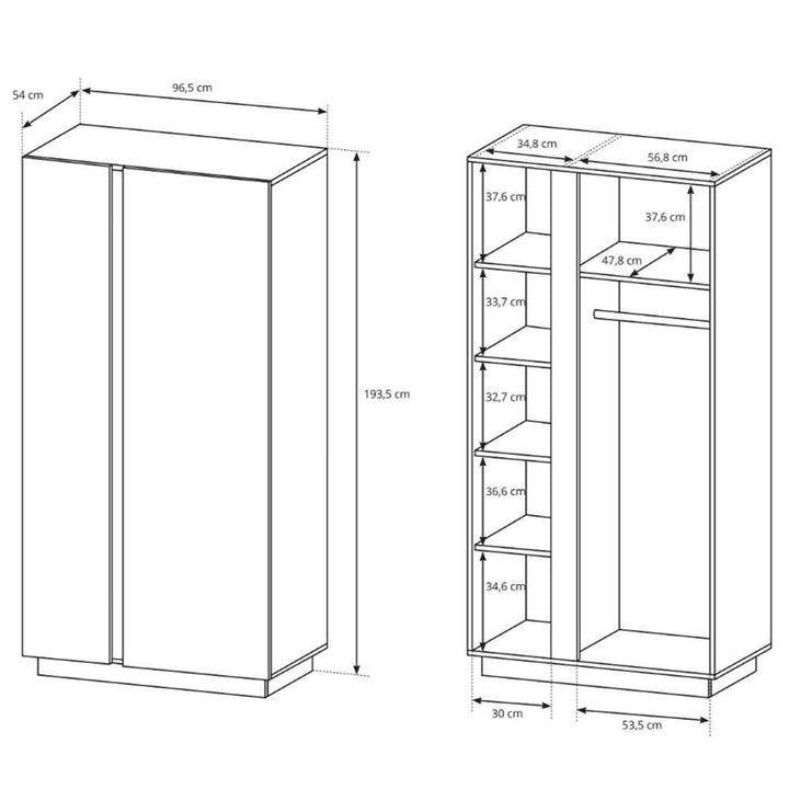 Szafa Armelia 97x194