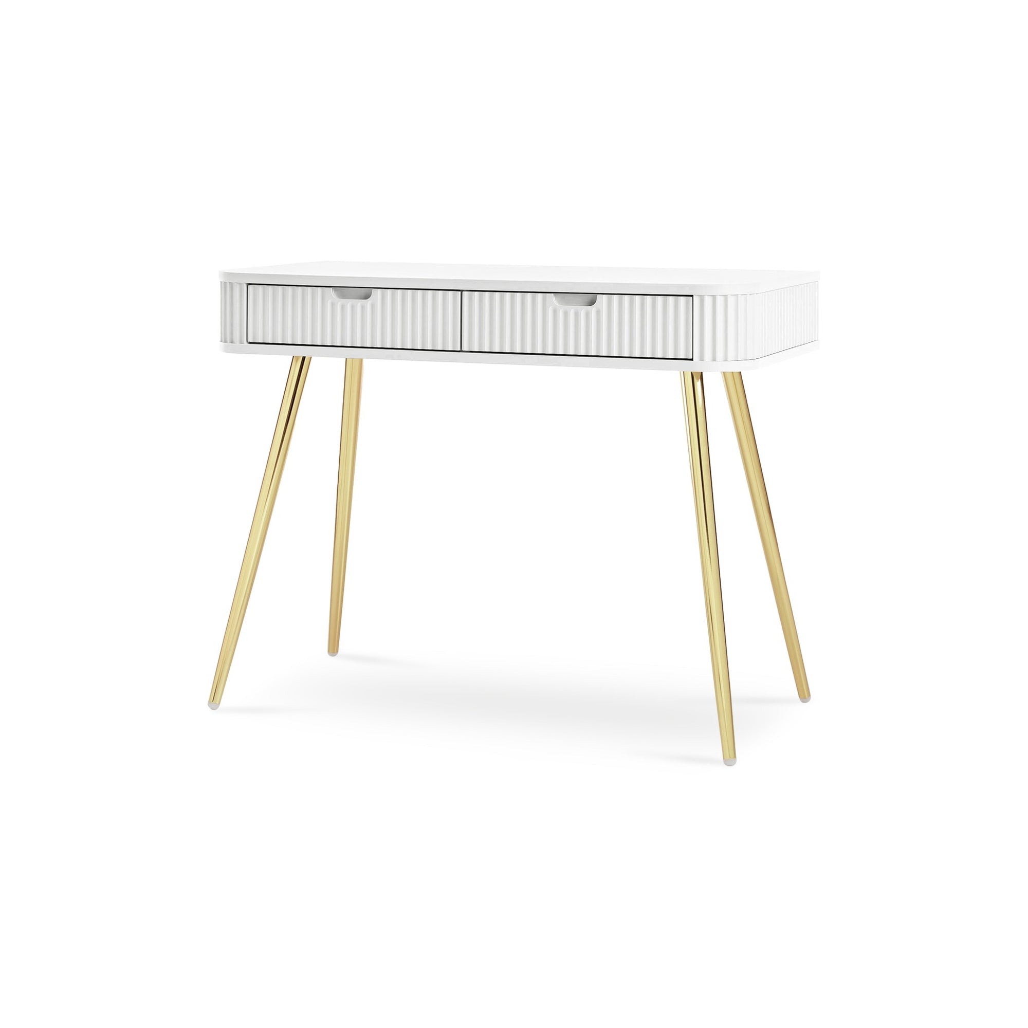 Toaletka Eva 103x80 Biały Złoty