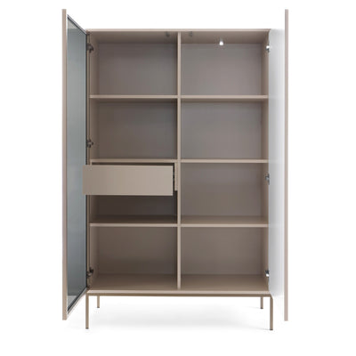 Komoda z drzwiami i szufladą 104x166 w stylu nowoczesnym | Lampy