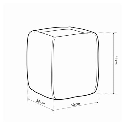 Stolik nocny 50x55 bez szuflad w stylu minimalistycznym | Neria