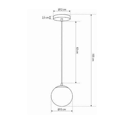 Lampa wisząca kula w stylu nowoczesnym | Orbitella