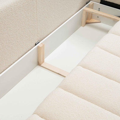 Sofa 3-osobowa z funkcją spania 144x200 w stylu skandynawskim | BALOA