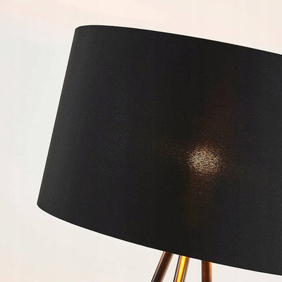Lampa podłogowa na trójnogu z abażurem w stylu eleganckim | Aureno