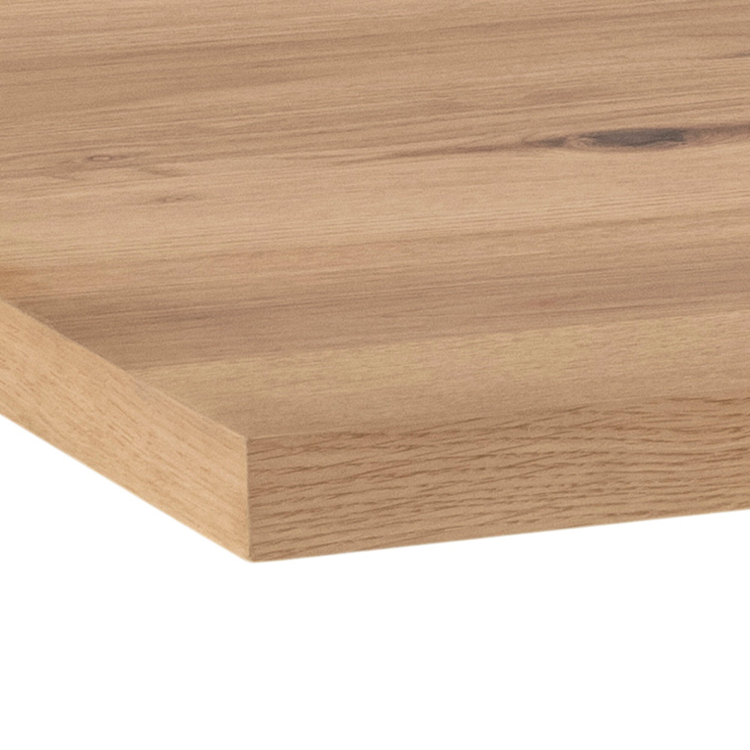 Stół do jadalni 220x76 w stylu industrialnym - dębowy szeroki blat, czarna metalowa podstawa | Oryss Oak