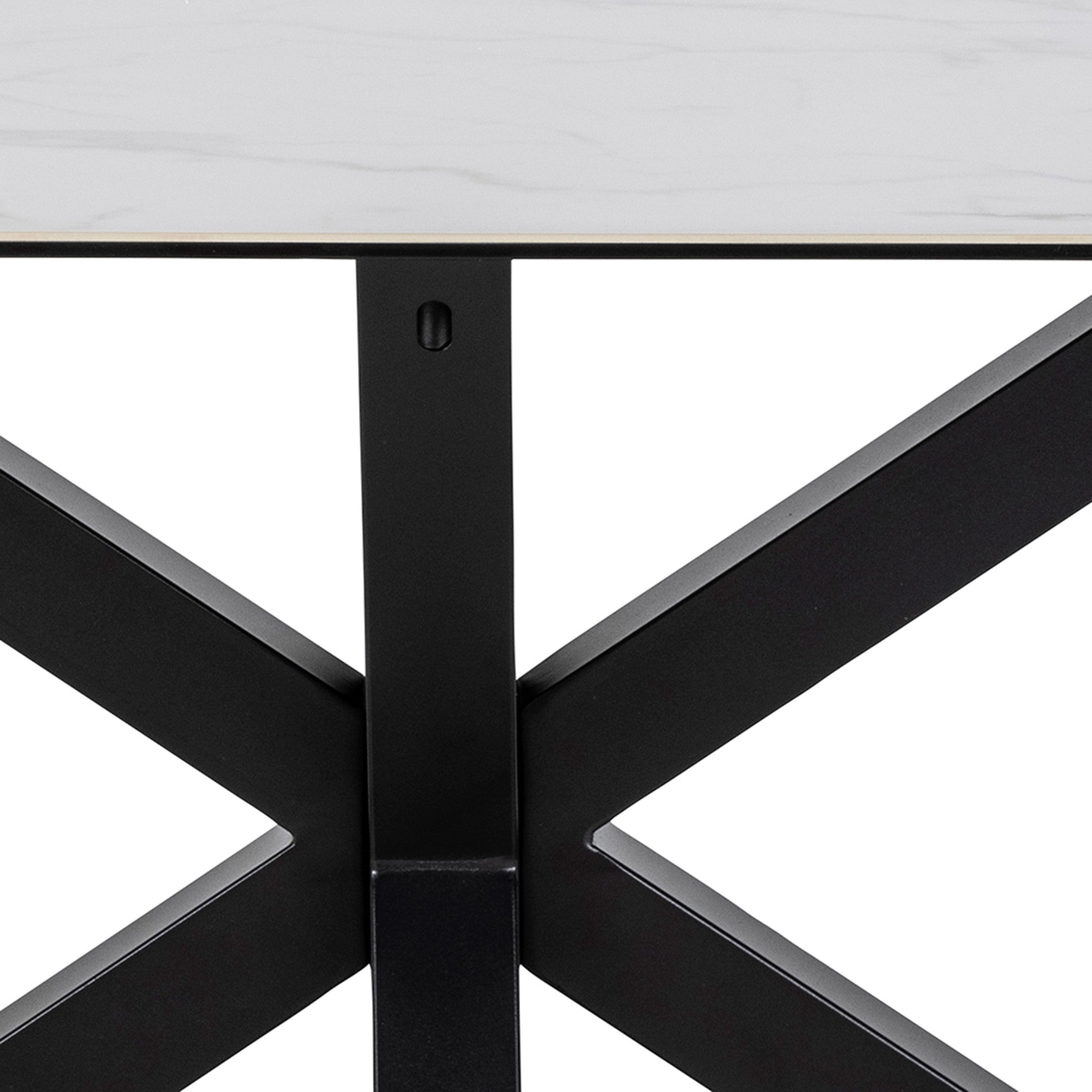 Stół do jadalni 200x76 w stylu nowoczesnym - elegancki blat ceramiczny, metalowa podstawa, 4 warianty kolorystyczne| Oryss