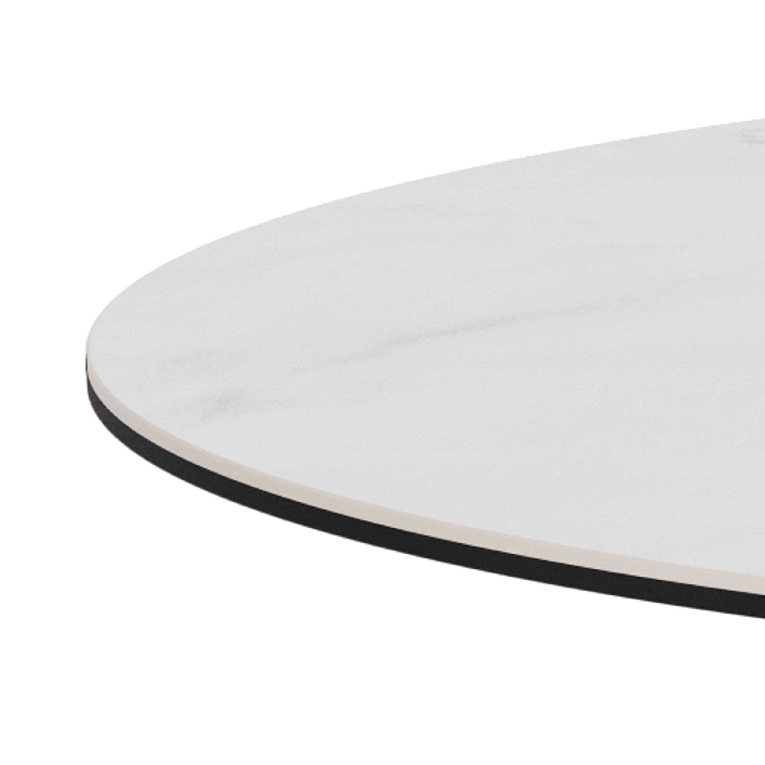 Okrągły stół do jadalni 119x76 w stylu nowoczesnym - ceramiczne wykończenie, loftowy charakter, 6 wariantów| Stela