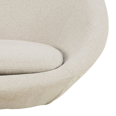 Fotel do relaksu obrotowy w stylu soft | Otulo